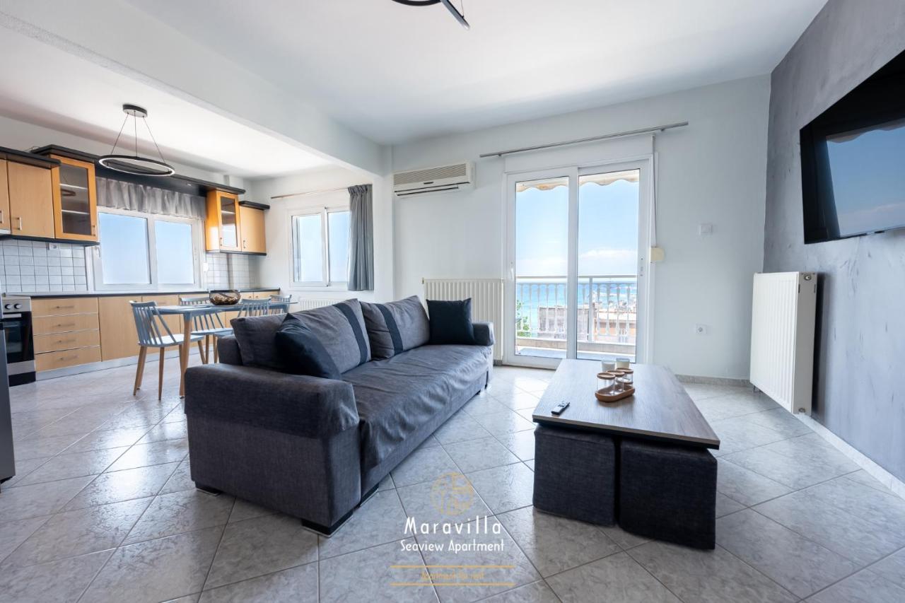 Maravilla Seaview Apartment ネア・ムダニア エクステリア 写真