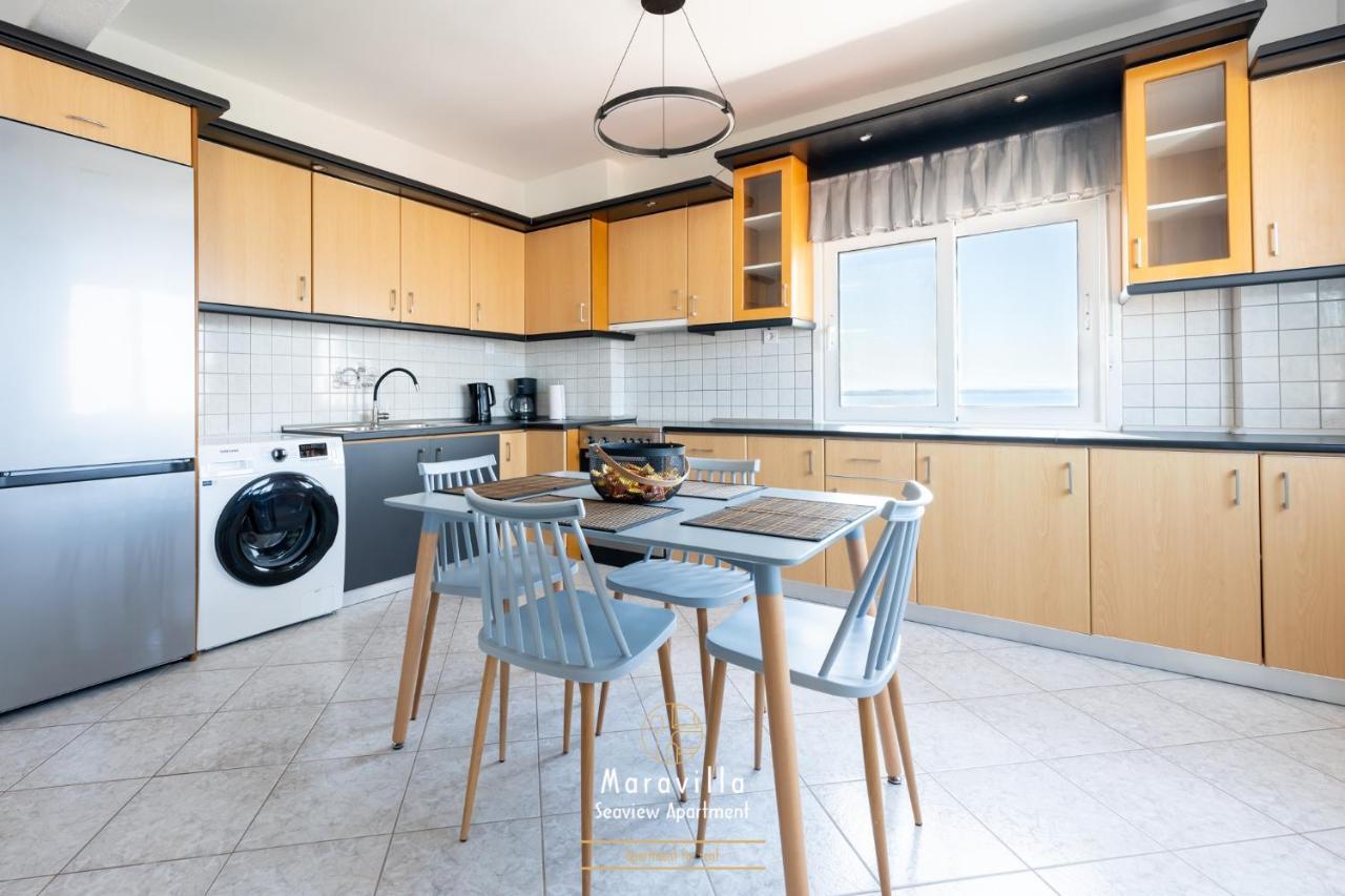 Maravilla Seaview Apartment ネア・ムダニア エクステリア 写真